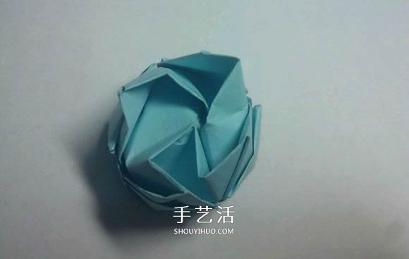 一步一步教你折！详细川崎玫瑰折纸过程图解 -  www.shouyihuo.com