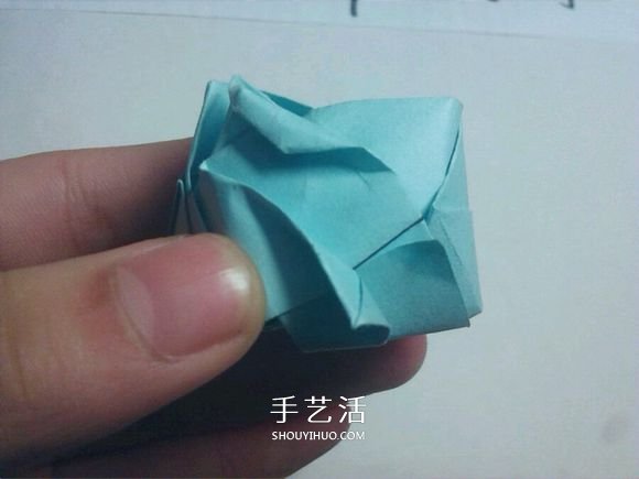 一步一步教你折！详细川崎玫瑰折纸过程图解 -  www.shouyihuo.com