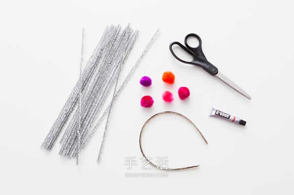 参加派对必不可少！用扭扭棒DIY制作皇冠头饰 -  www.shouyihuo.com