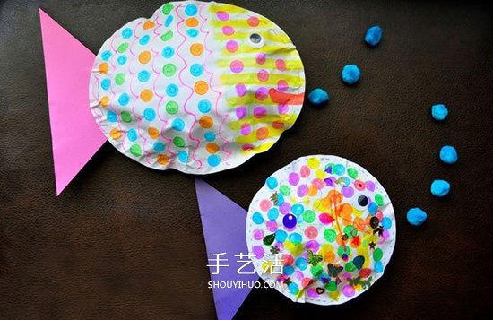简单胖胖鱼手工制作 幼儿做立体纸鱼的教程 -  www.shouyihuo.com