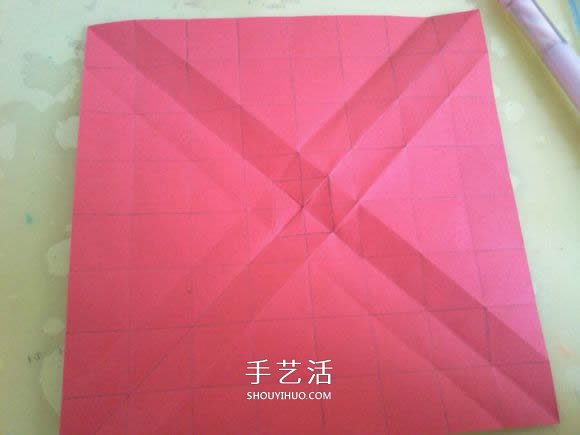 LS玫瑰花的折法图解 手工怎么折LS玫瑰步骤 -  www.shouyihuo.com