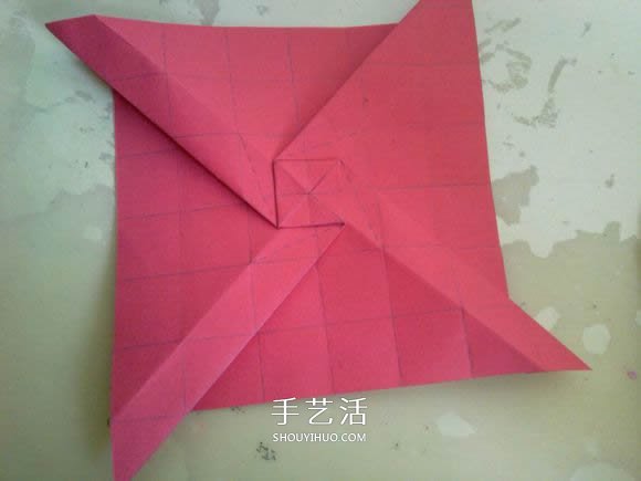 LS玫瑰花的折法图解 手工怎么折LS玫瑰步骤 -  www.shouyihuo.com