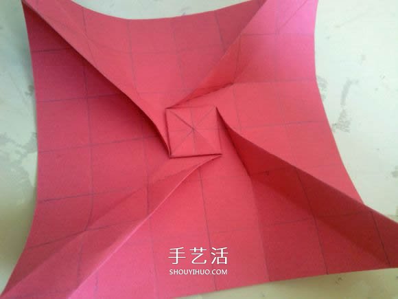 LS玫瑰花的折法图解 手工怎么折LS玫瑰步骤 -  www.shouyihuo.com