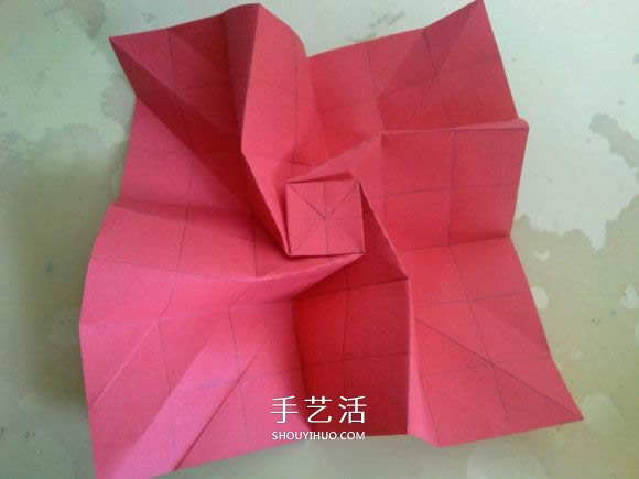 LS玫瑰花的折法图解 手工怎么折LS玫瑰步骤 -  www.shouyihuo.com