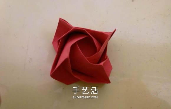 LS玫瑰花的折法图解 手工怎么折LS玫瑰步骤 -  www.shouyihuo.com