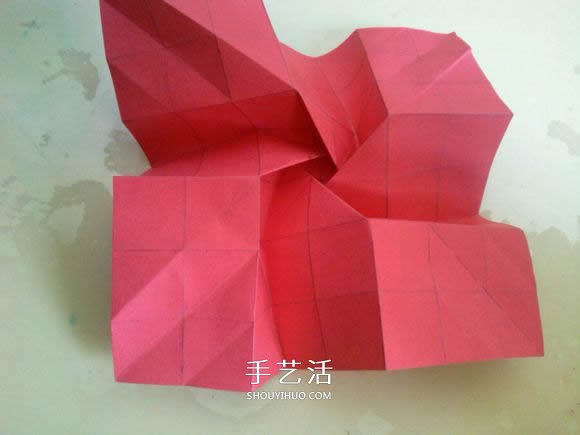 LS玫瑰花的折法图解 手工怎么折LS玫瑰步骤 -  www.shouyihuo.com