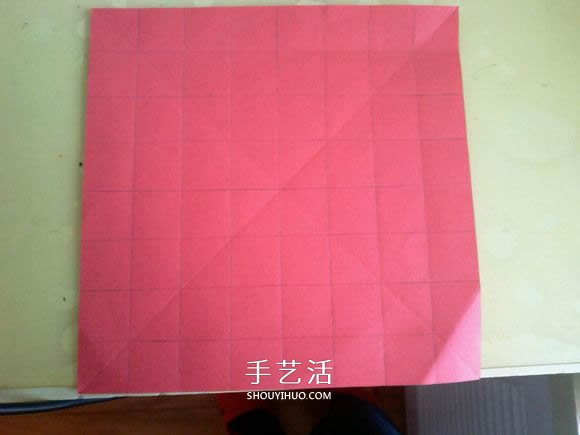 LS玫瑰花的折法图解 手工怎么折LS玫瑰步骤 -  www.shouyihuo.com