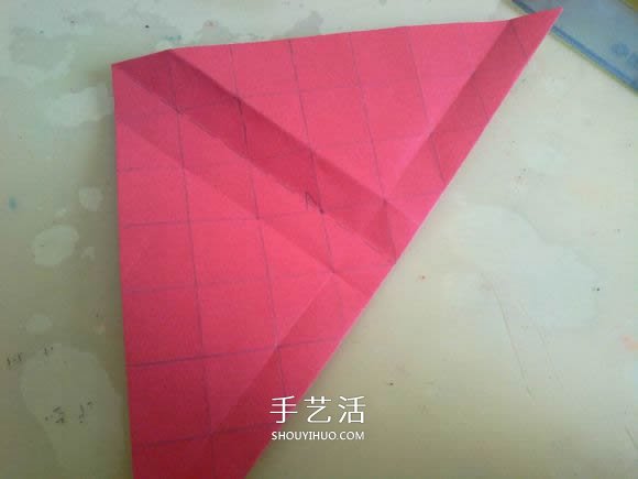 LS玫瑰花的折法图解 手工怎么折LS玫瑰步骤 -  www.shouyihuo.com