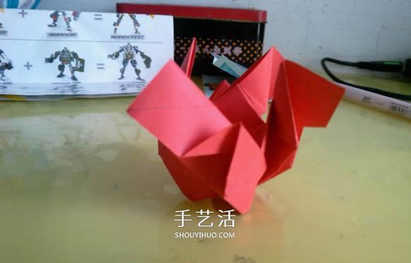 LS玫瑰花的折法图解 手工怎么折LS玫瑰步骤 -  www.shouyihuo.com