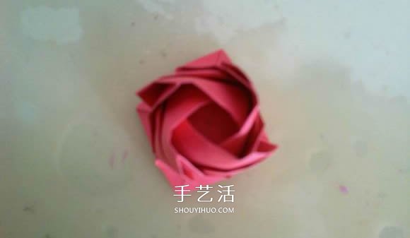 LS玫瑰花的折法图解 手工怎么折LS玫瑰步骤 -  www.shouyihuo.com