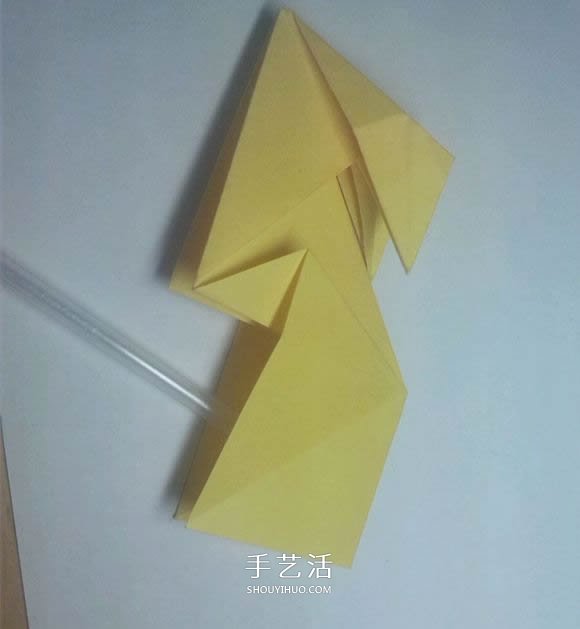 详细的折纸图解过程 带你学立体兔子的折法 -  www.shouyihuo.com