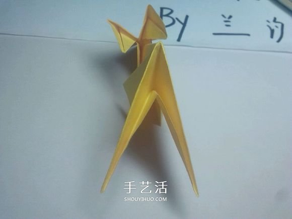 详细的折纸图解过程 带你学立体兔子的折法 -  www.shouyihuo.com