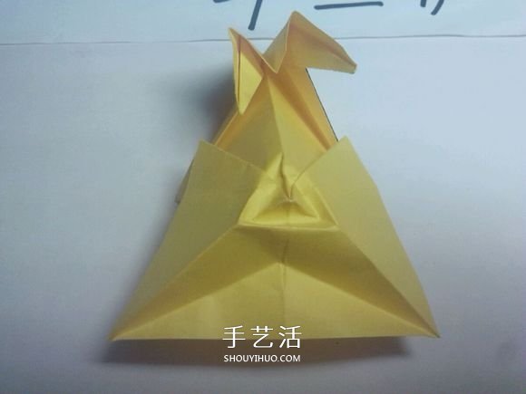 详细的折纸图解过程 带你学立体兔子的折法 -  www.shouyihuo.com