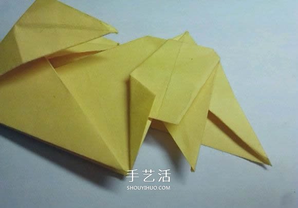 详细的折纸图解过程 带你学立体兔子的折法 -  www.shouyihuo.com