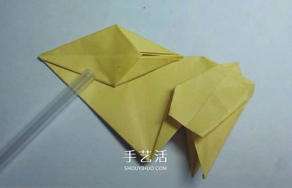 详细的折纸图解过程 带你学立体兔子的折法 -  www.shouyihuo.com