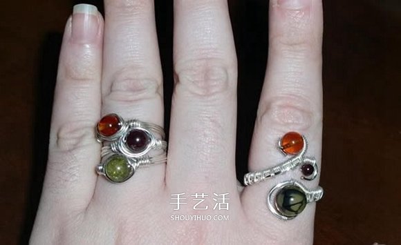 自制完美金属丝作品 金属丝绕线戒指DIY详解 -  www.shouyihuo.com