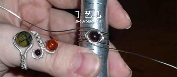 自制完美金属丝作品 金属丝绕线戒指DIY详解 -  www.shouyihuo.com