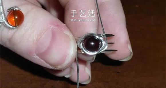 自制完美金属丝作品 金属丝绕线戒指DIY详解 -  www.shouyihuo.com