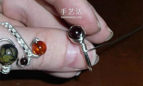 自制完美金属丝作品 金属丝绕线戒指DIY详解 -  www.shouyihuo.com