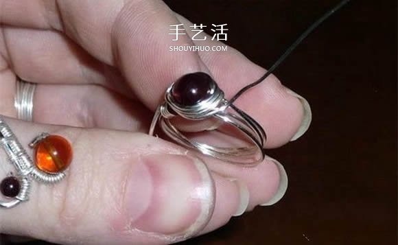 自制完美金属丝作品 金属丝绕线戒指DIY详解 -  www.shouyihuo.com