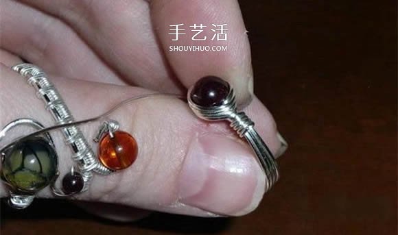 自制完美金属丝作品 金属丝绕线戒指DIY详解 -  www.shouyihuo.com