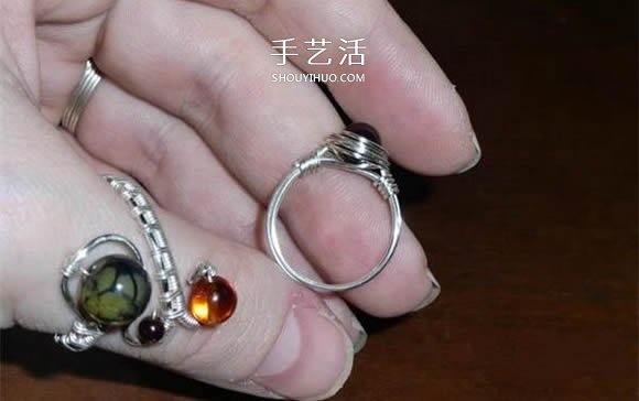 自制完美金属丝作品 金属丝绕线戒指DIY详解 -  www.shouyihuo.com