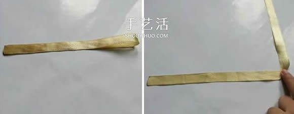 缎带折叠玫瑰花的折法 DIY好看的玫瑰花戒图解 -  www.shouyihuo.com