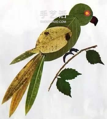 简单又好看的儿童树叶贴画图片大全  -  www.shouyihuo.com