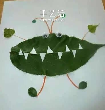 简单又好看的儿童树叶贴画图片大全  -  www.shouyihuo.com