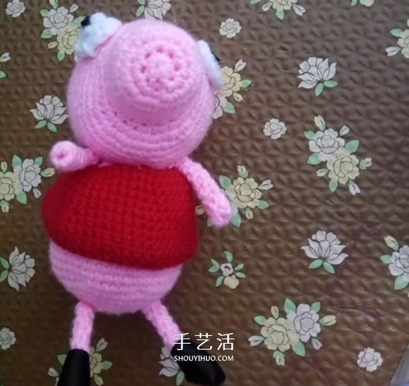 可爱小猪佩奇钩织教程 钩针编织小猪佩奇图解 -  www.shouyihuo.com