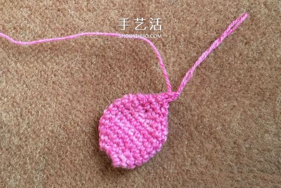 怎么钩织小萝卜的方法 简单水萝卜的钩法图解 -  www.shouyihuo.com