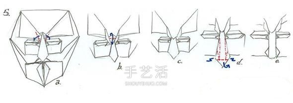 神秘自由斗士！V字仇杀队面具的折纸方法图解 -  www.shouyihuo.com