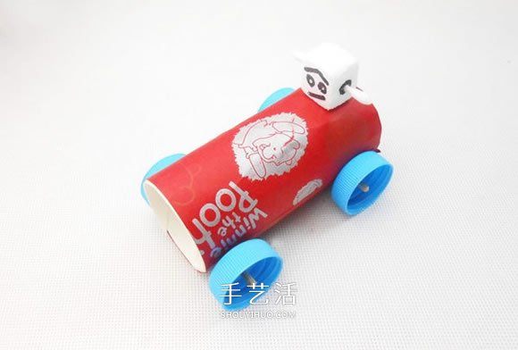 幼兒園玩具跑車的做法 DIY捲紙筒賽車的方法