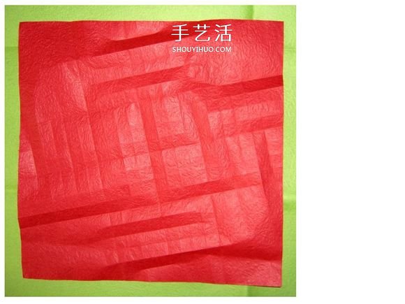 怎么折酒杯玫瑰的过程 详细酒杯玫瑰折纸实拍 -  www.shouyihuo.com