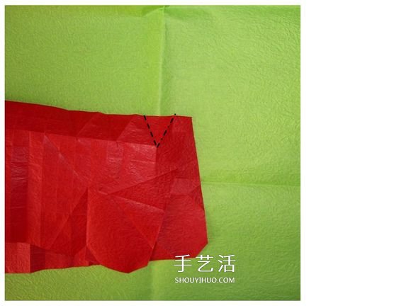 怎么折酒杯玫瑰的过程 详细酒杯玫瑰折纸实拍 -  www.shouyihuo.com