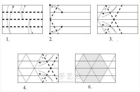折纸时如何获得正六边形的纸张 分享3种做法 -  www.shouyihuo.com