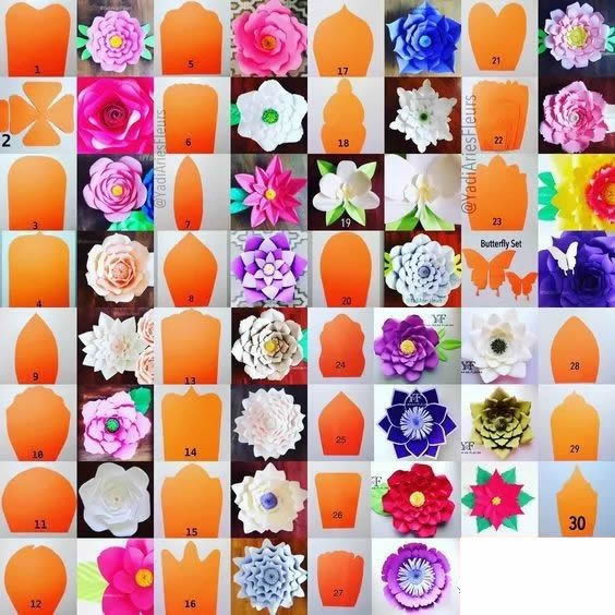 手工纸花怎么做 超多美丽纸花制作图解大全 -  www.shouyihuo.com