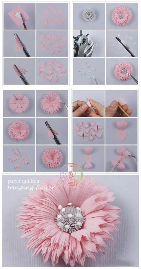 手工纸花怎么做 超多美丽纸花制作图解大全 -  www.shouyihuo.com