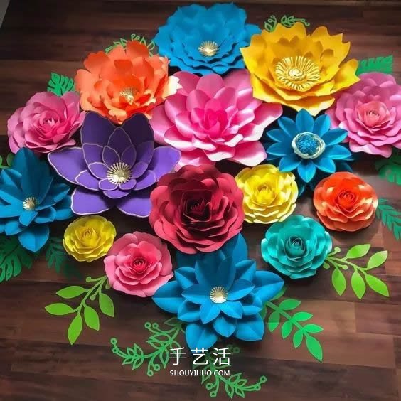 手工纸花怎么做 超多美丽纸花制作图解大全 -  www.shouyihuo.com