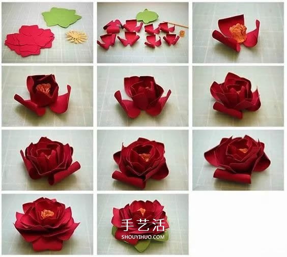 手工纸花怎么做 超多美丽纸花制作图解大全 -  www.shouyihuo.com