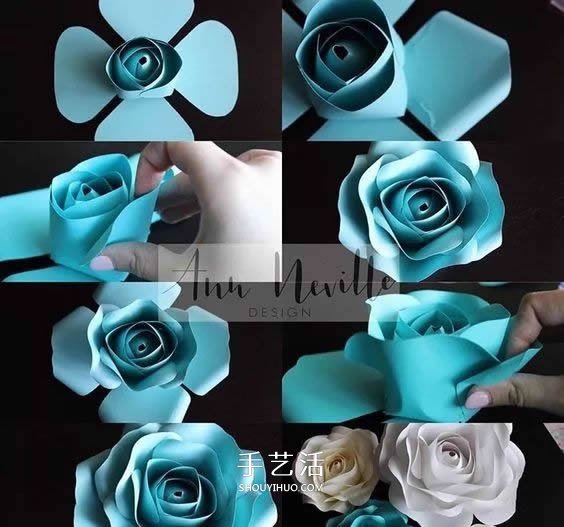 手工纸花怎么做 超多美丽纸花制作图解大全 -  www.shouyihuo.com