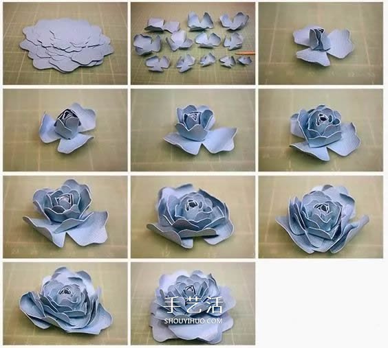 手工纸花怎么做 超多美丽纸花制作图解大全 -  www.shouyihuo.com