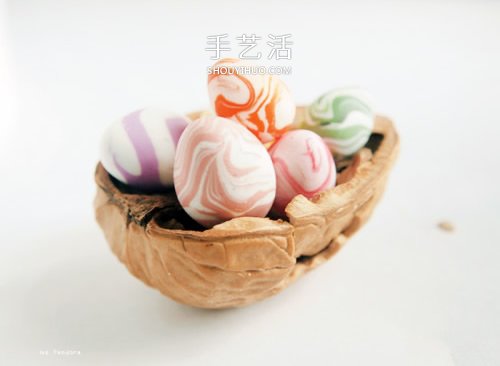 超可爱的粘土饰品 超轻粘土DIY制作复活节彩蛋 -  www.shouyihuo.com