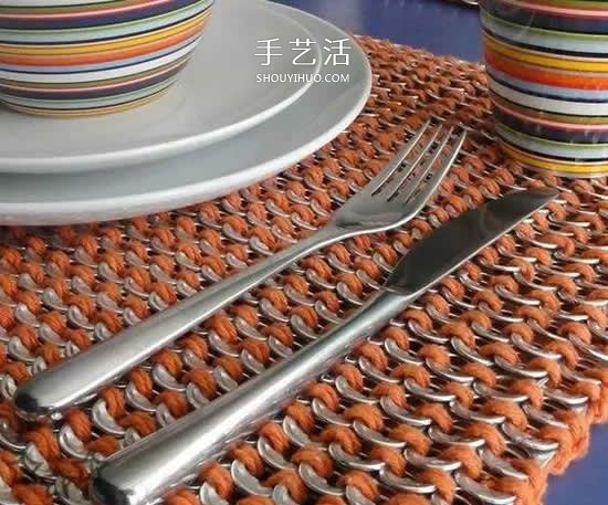 易拉罐拉环还能这么用！编织精美杯垫、包包 -  www.shouyihuo.com