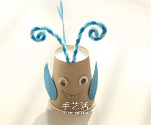 创意纸杯手工制作图片 用纸杯做可爱小动物 -  www.shouyihuo.com