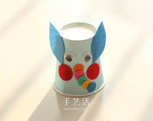创意纸杯手工制作图片 用纸杯做可爱小动物 -  www.shouyihuo.com
