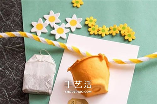 鸡蛋托做茶壶！可爱又创意母亲节立体贺卡DIY -  www.shouyihuo.com