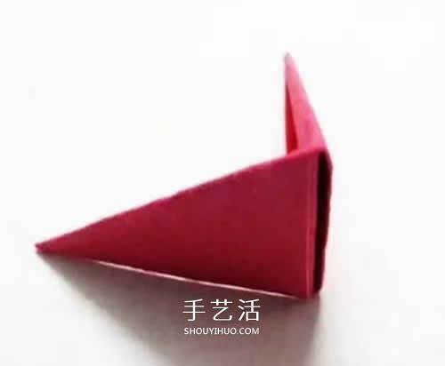 三角插小鱼折法图解 简单热带小鱼用三角插做 -  www.shouyihuo.com