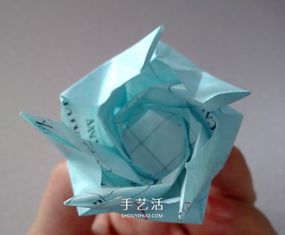 五瓣玫瑰花的折法图解 比川崎玫瑰更好看！ -  www.shouyihuo.com