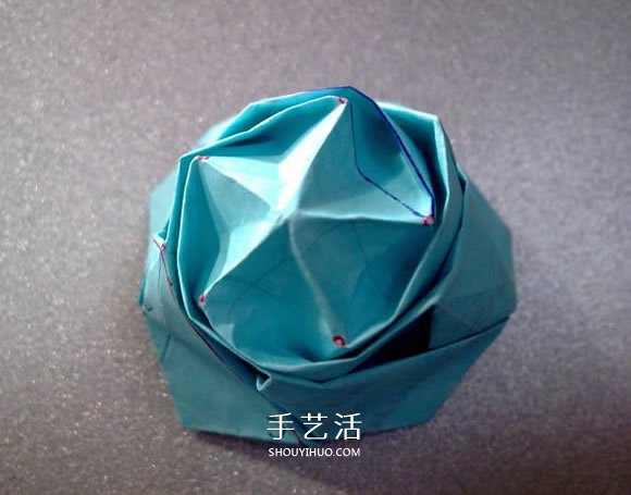 五瓣玫瑰花的折法图解 比川崎玫瑰更好看！ -  www.shouyihuo.com
